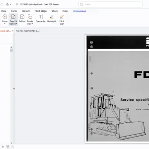 Fiatallis FD9 Crawler Tractors Service Specifications Manual - PDF