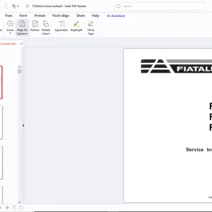 Fiatallis FE18 FE20 FE28 Excavator Service Manual - PDF