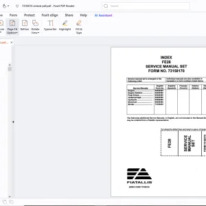 Fiatallis FE28 Crawler Excavator 8365 Engine Service Manual PDF