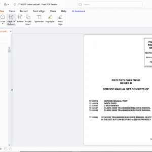 Fiatallis FG70 FG75 FG85 FG105 Series B Motor Graders Service Manual PDF