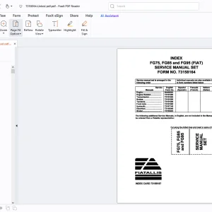 Fiatallis FG75 FG85 FG95(FIAT)Motor Graders Service Manual - PDF