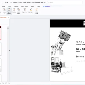 Fiatallis FL-10-FL10B Crawler Loader 10-10B Dozer Service Manual - PDF