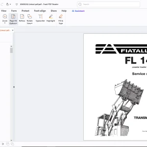 Fiatallis FL 14C Crawler Loader Service Manual - PDF