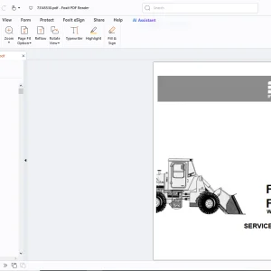Fiatallis FR 10 FR 12 Wheel Loader Service Manual - PDF