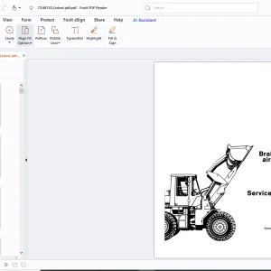 Fiatallis FR10 FR12 FR15 Wheel Loader Brakes & Air System Engine Service Manual FN 73148730