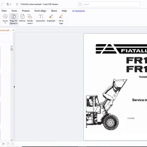 Fiatallis FR10 FR12 Transmission Loader Service Manual - PDF