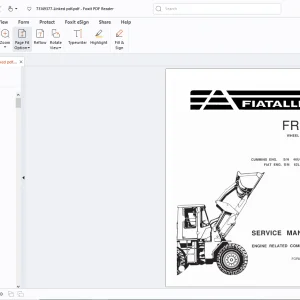 Fiatallis FR35 Wheel Loader Service Manual - PDF