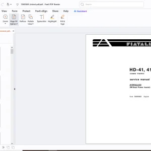 Fiatallis HD-41 HD41-B Crawler Tractors Service Manual - PDF