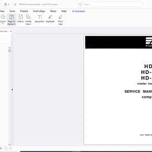 Fiatallis HD7 HD-10 HD-14 Crawler Tractors Service Manual - PDF
