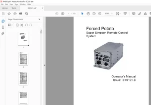Forced Potato Super Simpson Remote Control System Operator’s Manual - PDF DOWNLOAD