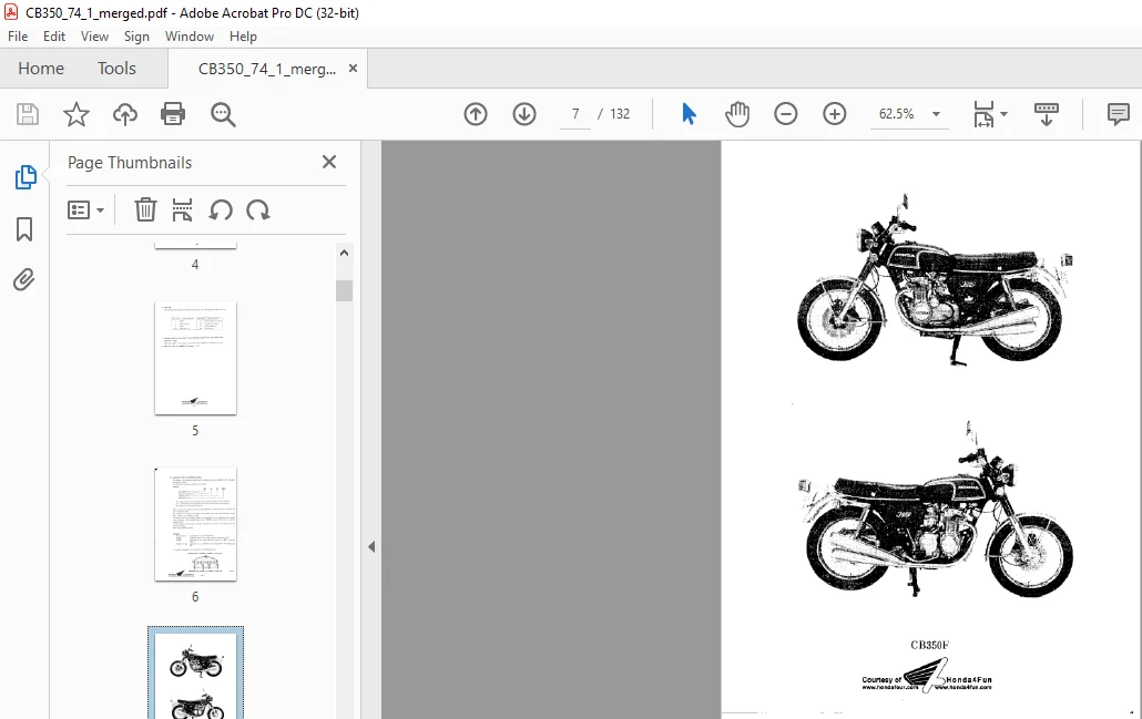 HONDA CB350F Parts List Manual - PDF DOWNLOAD - Image 3
