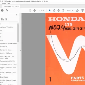 HONDA CD175·CB175·CL175 Parts Manual - PDF DOWNLOAD