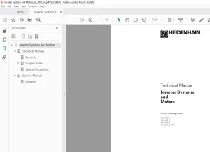 Heidenhain Inverter Systems & Motors Technical Manual 2001 - PDF DOWNLOAD