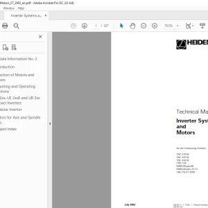 Heidenhain Inverter Systems & Motors Technical Manual 2002 - PDF DOWNLOAD