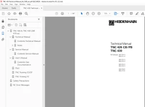 Heidenhain TNC 426 CB/PB TNC 430 Technical Manual - PDF DOWNLOAD