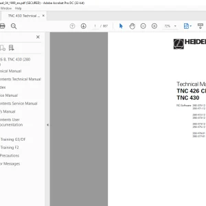 Heidenhain TNC 426 CB/PB TNC 430 Technical Manual - PDF DOWNLOAD