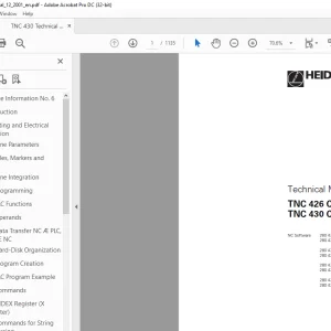 Heidenhain TNC 426 CB/PB/M TNC 430 CA/PA/M Technical Manual  - PDF DOWNLOAD