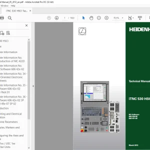 Heidenhain iTNC 530 HSCI Technical Manual -  PDF DOWNLOAD