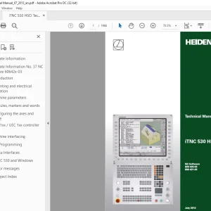 Heidenhain iTNC 530 Technical Manual 2013  -PDF DOWNLOAD