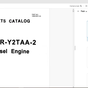 Hitachi S6R-Y2TAA-2 Diesel Engine Parts Manual - PDF DOWNLOAD