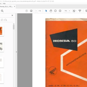 Honda 50 werkplaatshandleiding  - PDF DOWNLOAD