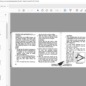 Honda CB 500 Libretto Manual - PDF DOWNLOAD