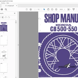 Honda CB500-550 Shop Manual - PDF DOWNLOAD