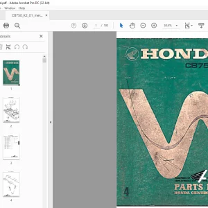 Honda CB750K2 Parts List Manual - PDF DOWNLOAD