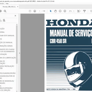 Honda CBR 450 SR MANUAL DE Servicos - PDF DOWNLOAD