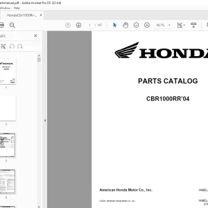 Honda CBR1000RR’04 Parts Manual - PDF DOWNLOAD