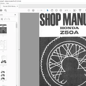 Honda CIYMER Z50A Shop Manual - PDF DOWNLOAD
