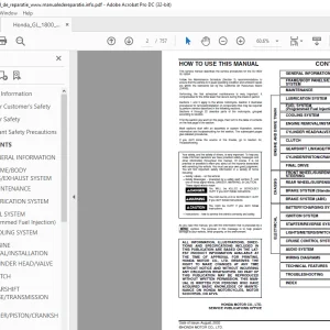 Honda GL1800/GL1800A Service Manual - PDF DOWNLOAD