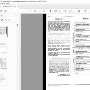 Honda VFR 400 Service Manual - PDF DOWNLOAD