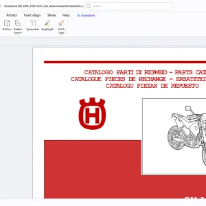 Husqvarna SM 610 R/2000 Parts Manual - PDF DOWNLOAD