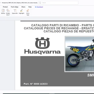 Husqvarna SMR 630 Seel Replica Parts Manual - PDF