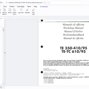 Husqvarna TE 350-410/95 TE-TC 610-95 Workshop Manual - PDF