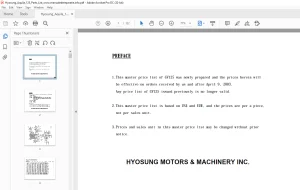 Hyosung Aquila 125 Parts MANUAL -  PDF DOWNLOAD