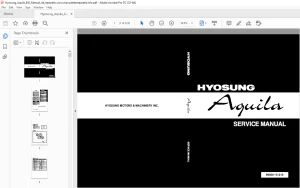 Hyosung Aquila 650 Service Manual 99000-51210 - PDF DOWNLOAD
