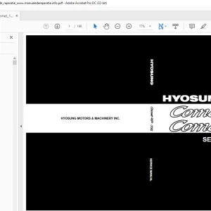 Hyosung Comet 250 Comet 125 Service Manual 99000-94710 - PDF DOWNLOAD