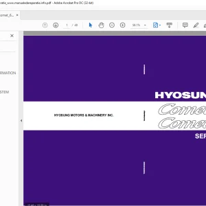 Hyosung Comet 650S Comet 650R Service Manual 99000-94910 - PDF DOWNLOAD