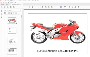 Hyosung Comet 650SR Parts Manual -  PDF DOWNLOAD