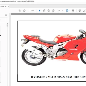 Hyosung Comet 650SR Parts Manual -  PDF DOWNLOAD