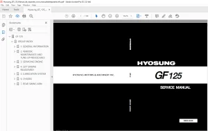 Hyosung GF125 SERVICE MANUAL 99000-94200 - PDF DOWNLOAD