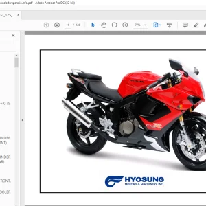 Hyosung GT 125 Parts Manual - PDF DOWNLOAD