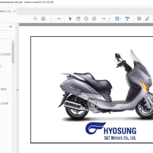 Hyosung MS3 125 Parts Manual - PDF DOWNLOAD