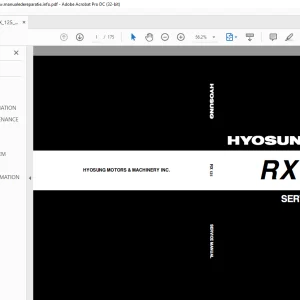 Hyosung RX 125 Service Manual - PDF DOWNLOAD