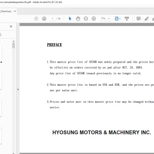 Hyosung Silverhawk 250R Parts Manual - PDF DOWNLOAD