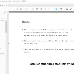 Hyosung Wow 50 Parts Manual - PDF DOWNLOAD