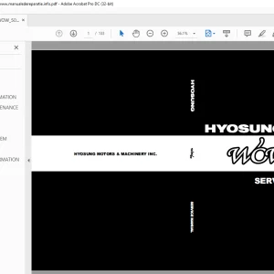 Hyosung Wow 50 Service Manual 99000-93110 - PDF DOWNLOAD