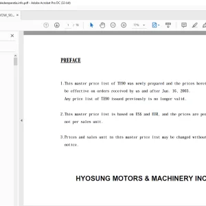 Hyosung Wow 90 Parts Manual - PDF DOWNLOAD